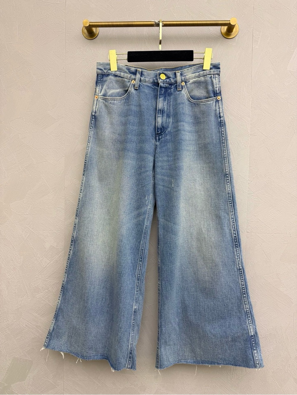 🚩steal Gucci Light Blue Wide-Leg Denim Jeans
